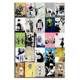 All Banksy Art Collage