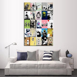 All Banksy Art Collage