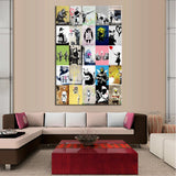 All Banksy Art Collage