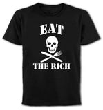 Summer Sleeves New Fashion T Shirt Short Crew Neck Eat The Rich Protest Anarchy Political Punk Summer Mens Tee Shirt