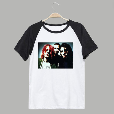 Nirvana grunge music Anarchy in the UK punk t shirts men women's top tee