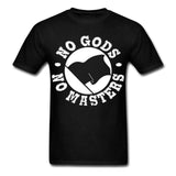 NO GODS NO MASTERS Anarchy flag anarchist T shirt Anti NWO Hot New 2017 Summer Fashion T-Shirts Casual Short Sleeve Novelty