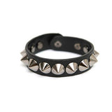 Couples Rivet Punk Leather Casual Fashion Bracelet Wristband Jewelry BK