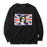 sex pistols anarchy in the uk full sleeves tee women men size Heavy combed Full Long Sleeves t shirt