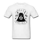 Custom Design Metal tshirt Teenage Size XL Make trouble man Tees Perfect anarchy gorilla Costumes For Brother