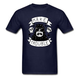 Custom Design Metal tshirt Teenage Size XL Make trouble man Tees Perfect anarchy gorilla Costumes For Brother