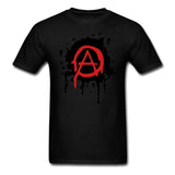 Mens Anarchy Logo T Shirt Luxury Spring Best Concert Tee Cool Tubthumping tee shirt Making Cotton Gentleman Family Clothing