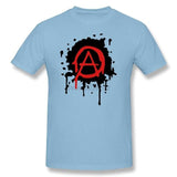 Mens Anarchy Logo T Shirt Luxury Spring Best Concert Tee Cool Tubthumping tee shirt Making Cotton Gentleman Family Clothing