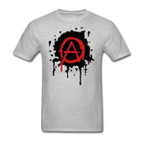Mens Anarchy Logo T Shirt Luxury Spring Best Concert Tee Cool Tubthumping tee shirt Making Cotton Gentleman Family Clothing
