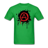 Mens Anarchy Logo T Shirt Luxury Spring Best Concert Tee Cool Tubthumping tee shirt Making Cotton Gentleman Family Clothing