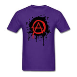 Mens Anarchy Logo T Shirt Luxury Spring Best Concert Tee Cool Tubthumping tee shirt Making Cotton Gentleman Family Clothing
