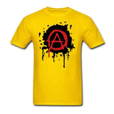 Mens Anarchy Logo T Shirt Luxury Spring Best Concert Tee Cool Tubthumping tee shirt Making Cotton Gentleman Family Clothing