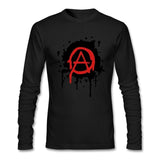 mens Anarchy Logo Tee Shirts punk design Tubthumping Tees for Mens Full Sleeve retro t shirts Cheap Price