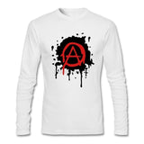 mens Anarchy Logo Tee Shirts punk design Tubthumping Tees for Mens Full Sleeve retro t shirts Cheap Price