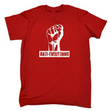 ANTI EVERYTHING T-SHIRT Anarchy Anarchist Grumpy Teen Funny Birthday Gift 123t Summer Fashion Funny Print T Shirts