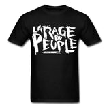 La Rage Du Peuple Fist Government Anarchy Revolution Graphic Shirt T-shirt Printed T Shirts Short Sleeve Hipster Tee
