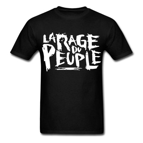 La Rage Du Peuple Fist Government Anarchy Revolution Graphic Shirt T-shirt Printed T Shirts Short Sleeve Hipster Tee