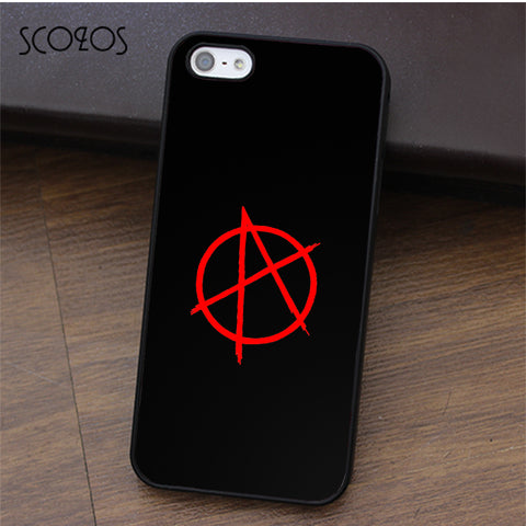 SCOZOS Anarchy Logo fashion cell phone case cover for iphone X 4 4s 5 5s Se 5C 6 6s 7 8 6&6s plus 7 plus 8 plus #ca42