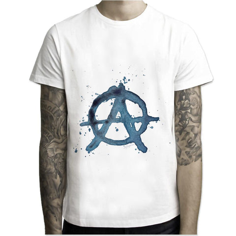 LEQEMAO Anarchy t shirt Men Print T-Shirts Fashion Print T-Shirts Short Sleeve O Neck Tees M7R1008