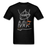 Cool Short Sleeve Men T Shirt anarchy punk printing rock Tees for youth Plus size house Fabric