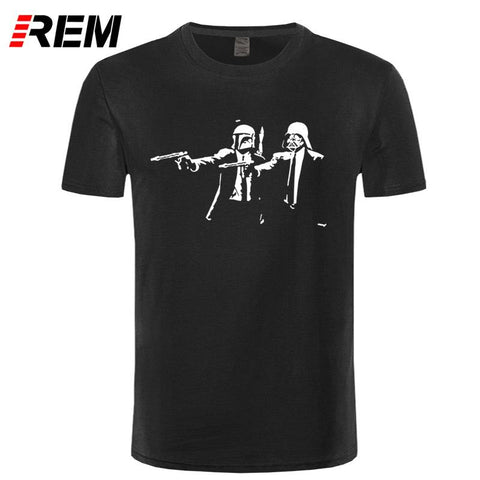 REM Summer Banksy Star War Men's T-Shirt funny casual fitness tops tee fashion hip hop streetwear brand clothing tshirt