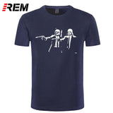 REM Summer Banksy Star War Men's T-Shirt funny casual fitness tops tee fashion hip hop streetwear brand clothing tshirt