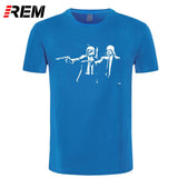 REM Summer Banksy Star War Men's T-Shirt funny casual fitness tops tee fashion hip hop streetwear brand clothing tshirt